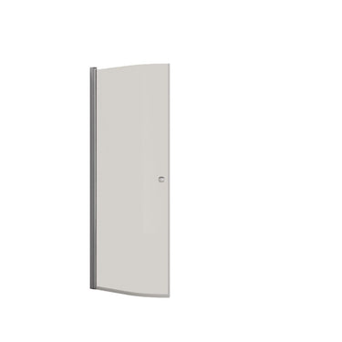 Dansani halvrund dør H:200x82-84cm krom/klart glas - 1