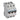 TX³ MCB automatsikring B4 3pol 3M 6000/6KA - 1