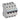 TX³ MCB automatsikring B4 4pol 4M 6000/6KA - 1