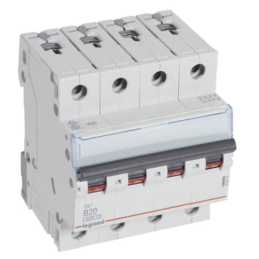 TX³ MCB automatsikring B20 4pol 4M 6000/6KA - 1