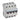 TX³ MCB automatsikring B25 4pol 4M 6000/6KA - 1
