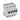 TX³ MCB automatsikring C0,5 4pol 4M 6000/6KA - 1