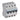 TX³ MCB automatsikring C6 4pol 4M 6000/6KA - 1
