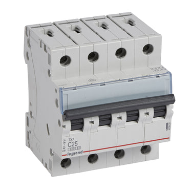 TX³ MCB automatsikring C25 4pol 4M 6000/6KA - 1