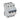 TX³ MCB automatsikring D10 3pol 3M 6000A - 1
