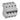 TX³ MCB automatsikring B10 3pol+nul 4M 10000/10KA - 1