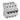 TX³ MCB automatsikring B13 3pol+nul 4M 10000/10KA - 1