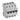 TX³ MCB automatsikring B2 4pol 4M 10000/10KA - 1