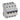 TX³ MCB automatsikring C6 4pol 4M 10000/10KA - 1