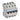 TX³ MCB automatsikring C40 4pol 4M 10000/10KA - 1