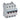 DX³ MCB automatsikring D2 3pol 4M 10000/16KA - 1