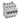 DX³ MCB automatsikring D20 3pol 4M 10000/16KA - 1
