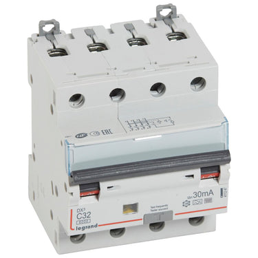 DX³ RCBO kombiafbryder C32 4pol 30mA type-F 4M 6000/6KA - 1