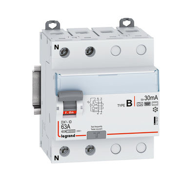 DX³ RCCB fejlstrømsafbryder 63A 2pol 30mA type-B 2M 10KA - 1