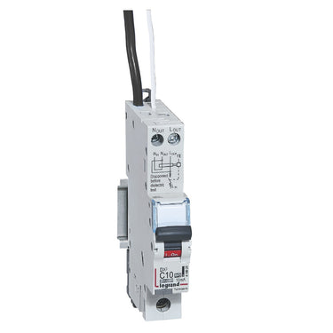 DX³ RCBO kombiafbryder C10 1pol sort-N 10mA type-A 1M 6000/10KA - 1