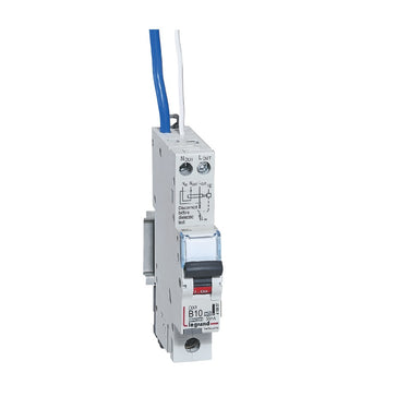 DX³ RCBO kombiafbryder B10 1pol blå-N 30mA type-A 1M 6000/10KA - 1