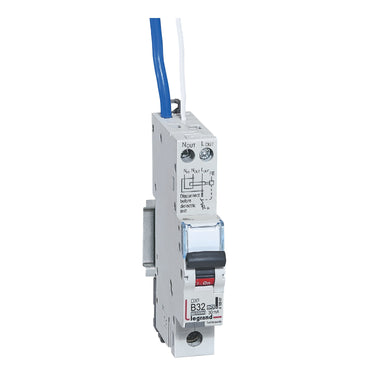 DX³ RCBO kombiafbryder B32 1pol blå-N 30mA type-A 1M 6000/10KA - 1