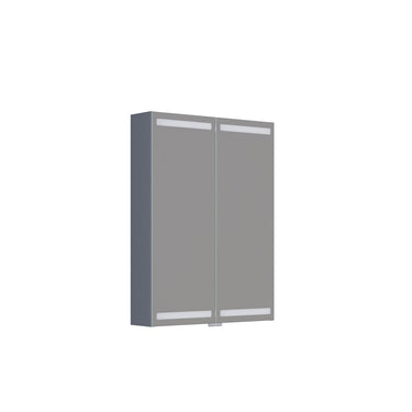 Dansani Spejlskabssæt 2 låger 80x60CM grå mat - 1