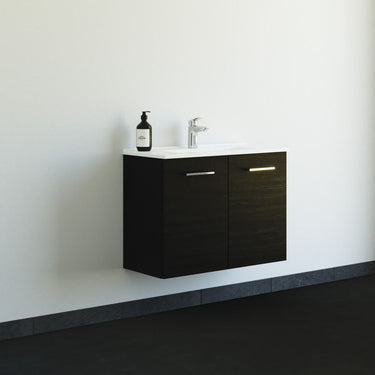 Dansani Mido mini møbelpakke 81 cm 2 låger vask sort - 1