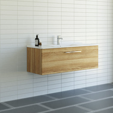 Dansani Mido møbelpakke 121 cm 1 sk vask varm eg - 1