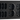Stikkontakt påbyg Sort 4+6 Euro m/j - 2