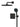 GROHE Precision 250 sampak indbyg 2SC cube mat sort - 2