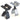 Fixnordic Mellemklips 30-47 Mm Sort-Eloxeret Aluminium - 2