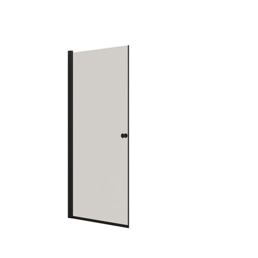 Dansani A101-03 brusedør 200 x 97-99 cm sort/klart glas - 1