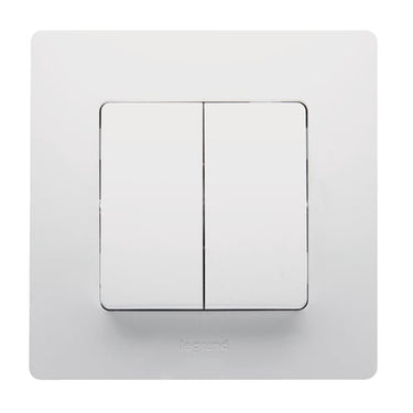 Niloé krone/korrespondance afbryder 10A hvid - 1