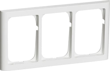 FUGA ramme Softline 63 1,5 modul vandret tripel hvid - 1