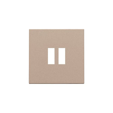 Afdækning til 2 x  USB-A-oplader champagne coated - 1
