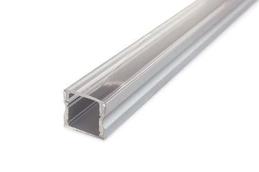 Alu profil 10 med klart cover - 2,5 m - 1