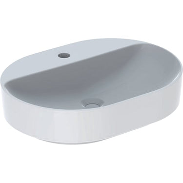 Geberit Variform håndvask 600x450x158mm t/bordpl hvid porcelæn KeraTect - 1