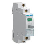 Trykknap 16A 1sl m/230V LED Grøn - 1