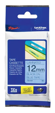 Tape Brother sort/blå TZe 531 12 mm - 1