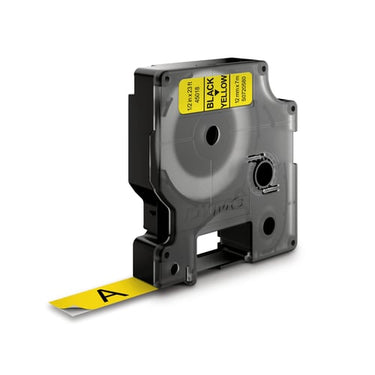 DYMO D1 tape sort/gul 12mmx7m - 1