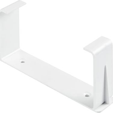 Flad 75 x150 mm kanalholder beslag Hvid PVC - 1