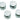 Damixa Silhouet spejlholdere forkr (4 stk.) - 1