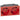 Mosaic stikkontakt Schuko 2x2pol M-jord 16A 4M auto sikret rød - 1