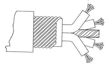 Varmekabel DMIH 4x0,22 ohm/m messing - 1