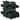 3-vejs afgreningsblok 3-polet sort - 1