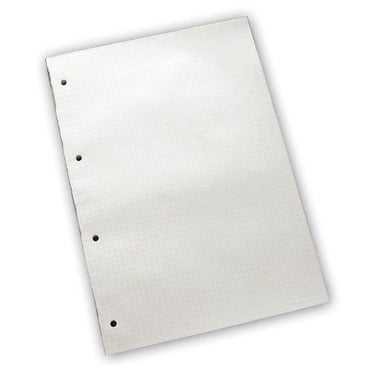 Standardblok u/omslag A4 kvadreret m/4 huller - 1