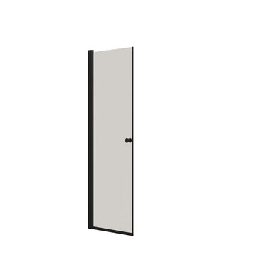 Dansani A71-03 brusedør 200 x 67-69 cm sort/klart glas - 1