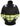 Snickers Hi-Vis sweatjakke lang lynlås kl. 1 str XL sort/gul - 1