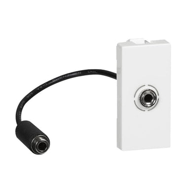 Mosaic AV mini jack 3,5mm forlænger 15cm kabel 1M hvid - 1