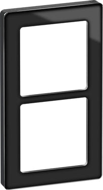 LK FUGA PURE designramme glas 2 modul sort - 1