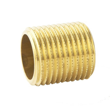 Nippelrør messing 3/4" sammenskåret - 1