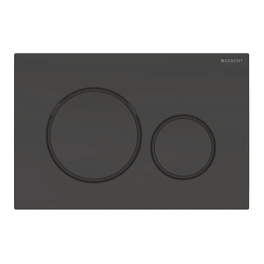 Geberit Sigma20 betjeningsplade dyb sort/mat - 1