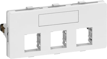 LK FUGA Dataudtag for 3x Actassi RJ45 2 modul hvid - 1