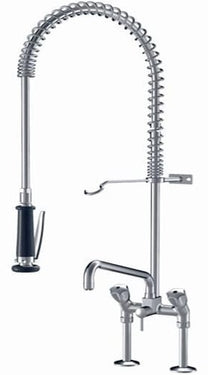 KWC Gastro storkøkkenarmatur to-grebs/2-huls 300 mm tud t/bordmontage - 1